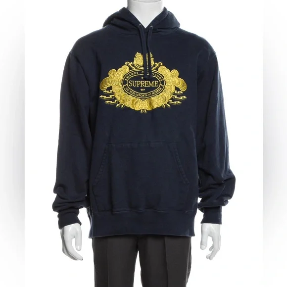 Supreme Love or Hate Hooded Sweatshirt in Black Like New - Picture 13 of 14